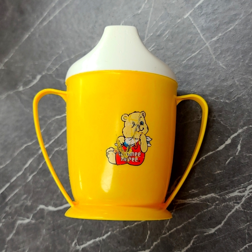 Vintage Tommee Tippee Yellow Bear Sippie Cup